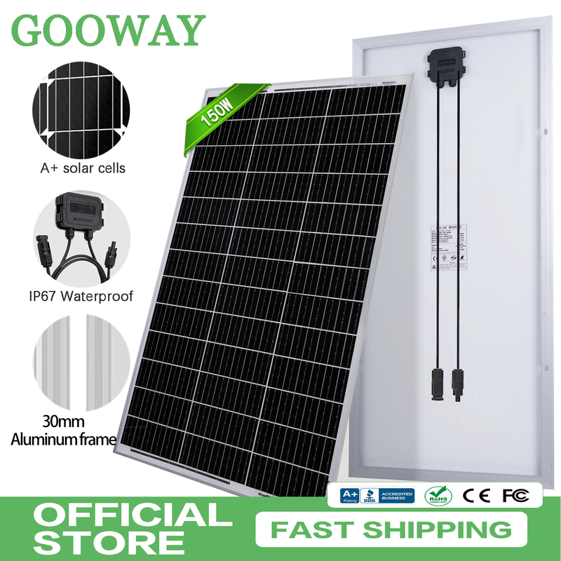 150w Solarpanel 12v Mono Off-Grid-Strom für Wohnmobil