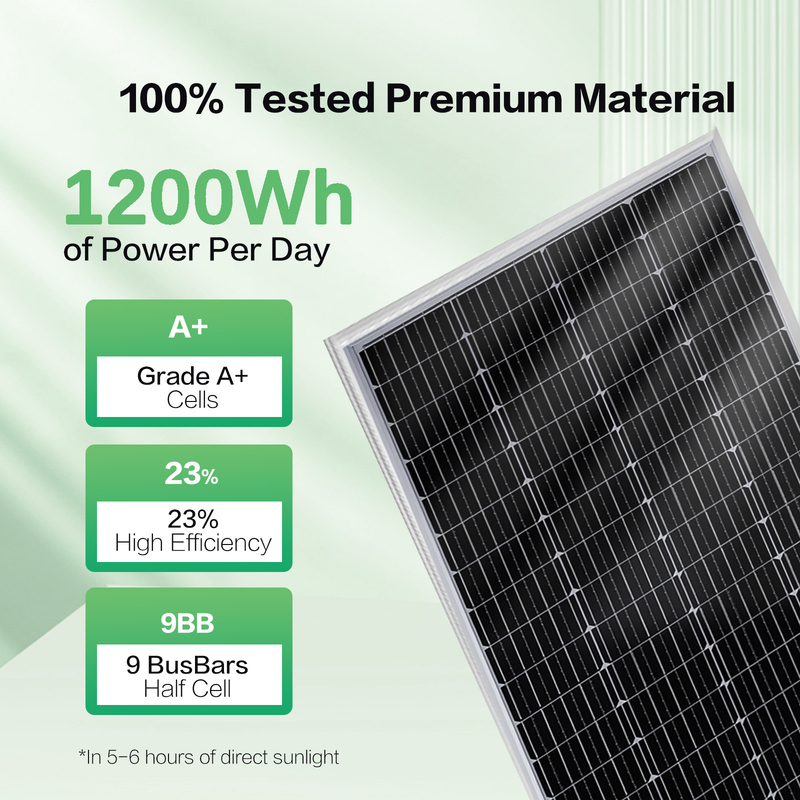 200w Solarpanel 12v Mono Off-Grid-Strom für Wohnwagen