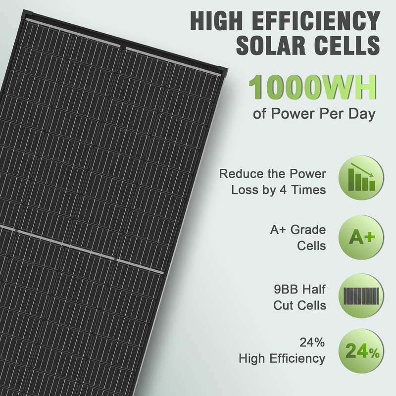 200w Solarpanel Mono Off-Grid-Strom für Rv Campervan Boot Caravan Wohnmobil UK