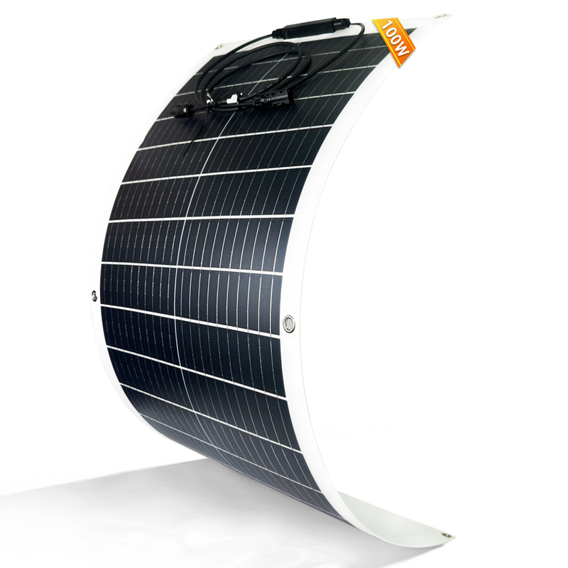 100w flexibles Solarpanel 12v für Wohnwagen RV Bootskabine Heim Wohnwagen Van Shed UK