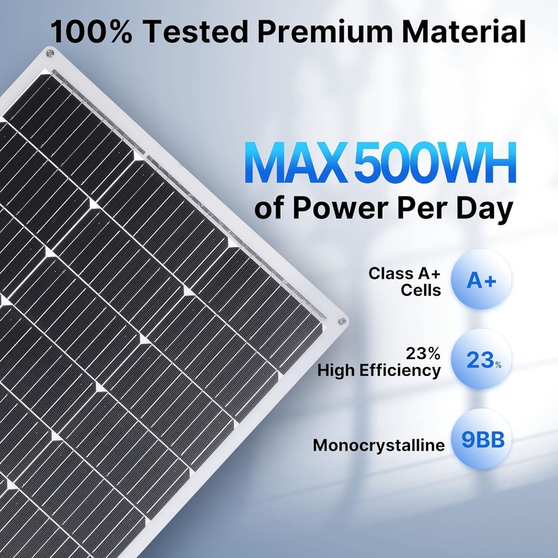 100w flexibles Solarpanel 12v für Wohnwagen RV Bootskabine Heim Wohnwagen Van Shed UK