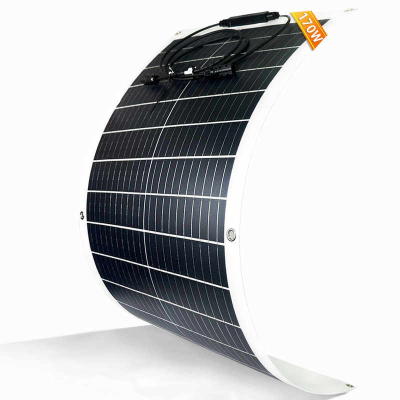 170w 200w Flexible Solar Panel 12v für Wohnwagen RV Boot Camper Van Marine Shed UK